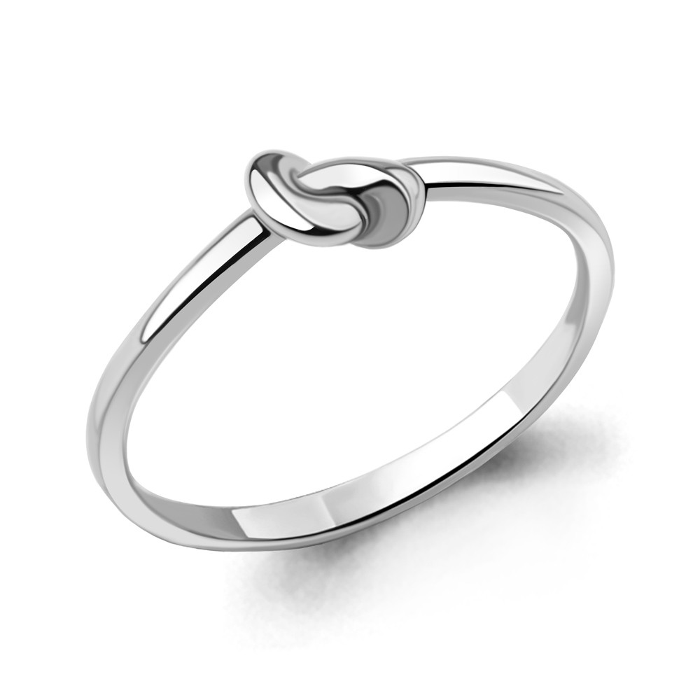 Кольцо серебряное классическое Aquamarine 54864.5 покрыто родием, фото 1