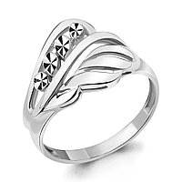 Серебряное кольцо Aquamarine 54851.5 покрыто родием