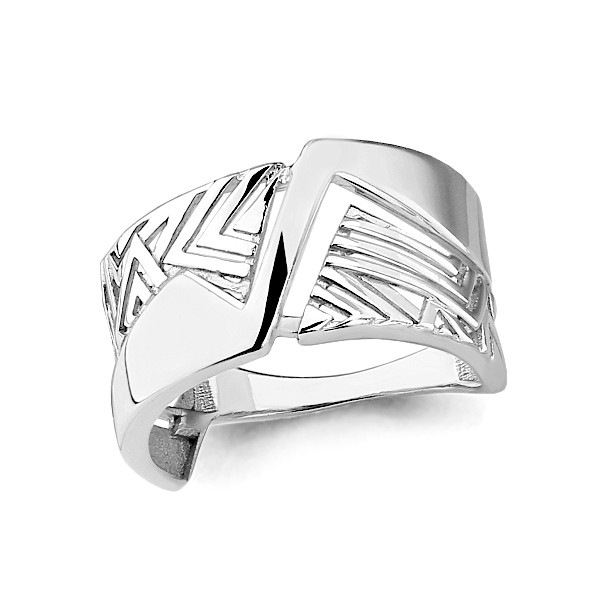 Серебряное кольцо Aquamarine 54459.5 покрыто родием коллекц. Помпеи