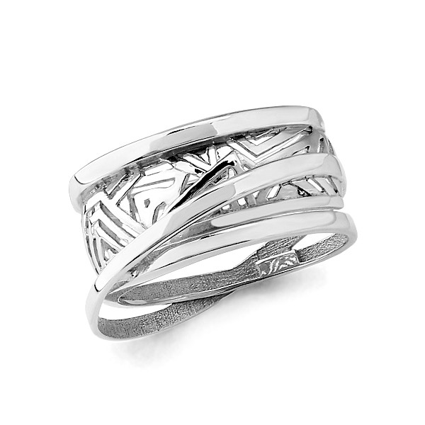 Серебряное кольцо Aquamarine 54458.5 покрыто родием коллекц. Помпеи