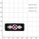 Серебряное кольцо Aquamarine 6910904А.6 позолота коллекц. Neo, фото 2