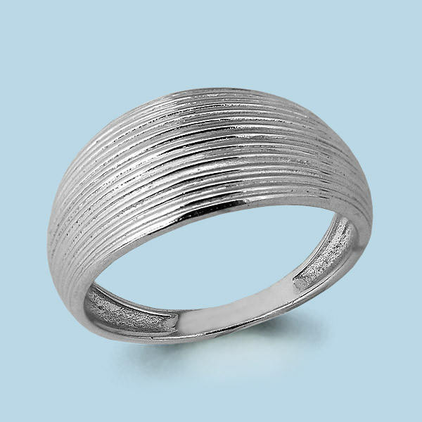 Серебряное кольцо Aquamarine 52980.5 серебро с родием