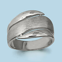 Серебряное кольцо Aquamarine 52953.5 покрыто родием