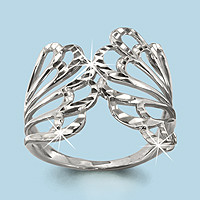 Кольцо Aquamarine 51578.5 серебро с родием