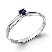 Серебряное кольцо Сапфир Aquamarine 060150.5 покрыто родием