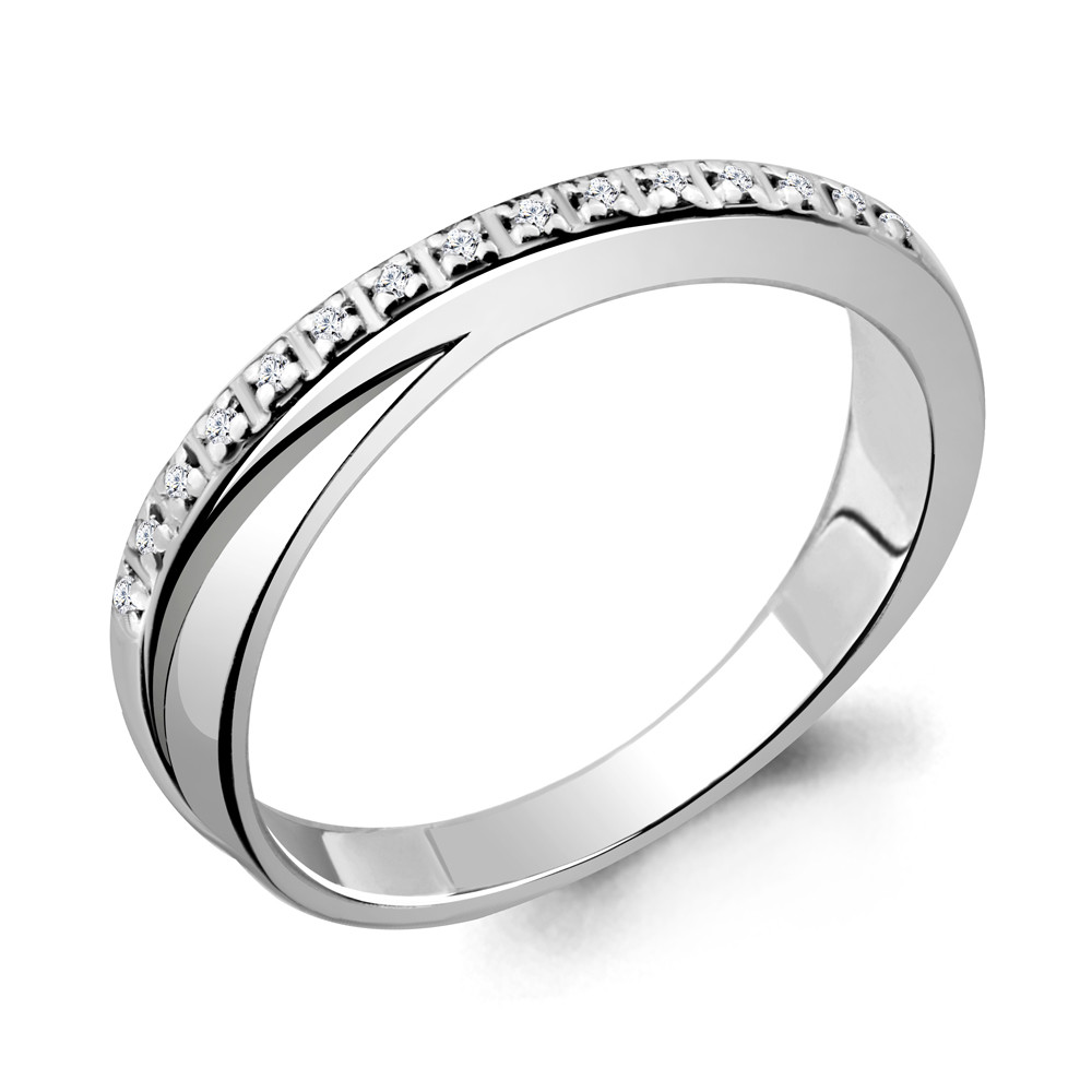 Кольцо Aquamarine 060050.5 серебро с родием