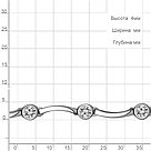 Серебряный браслет классический  Фианит Aquamarine 74621А.5 покрыто  родием, фото 2