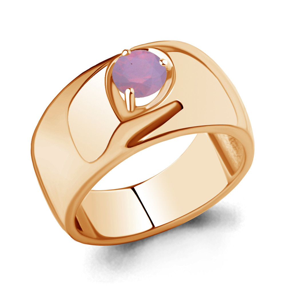 Кольцо Aquamarine 69521606.6 серебро с позолотой