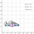 Серебряное кольцо  Аметист  Топаз Свисс Блю  Топаз Лондон Блю Aquamarine 6568142.5 покрыто  родием коллекц., фото 2