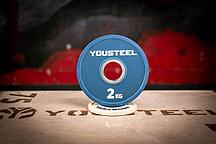 Диски малые YouSteel цветные 0,5 - 2,5 кг (2 кг синий)