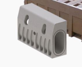 Водоотводной бордюр b150 h300, полимербетон, кл.D (1000х150х300)