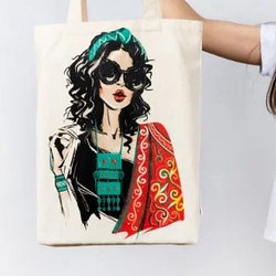 Сумка-шоппер со своими принтом