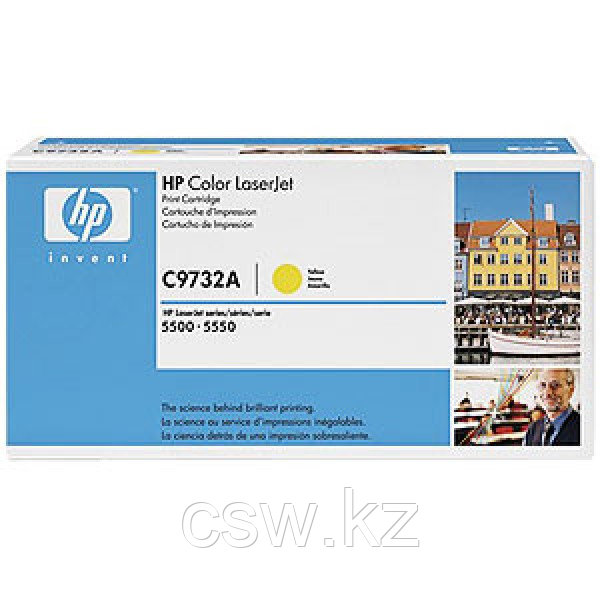 Картридж HP 645A, желтый / 12000 страниц (C9732A) - фото 1 - id-p103093411