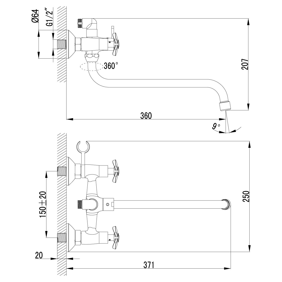 Смеситель Lemark Partner LM6541C - фото 2 - id-p103101964