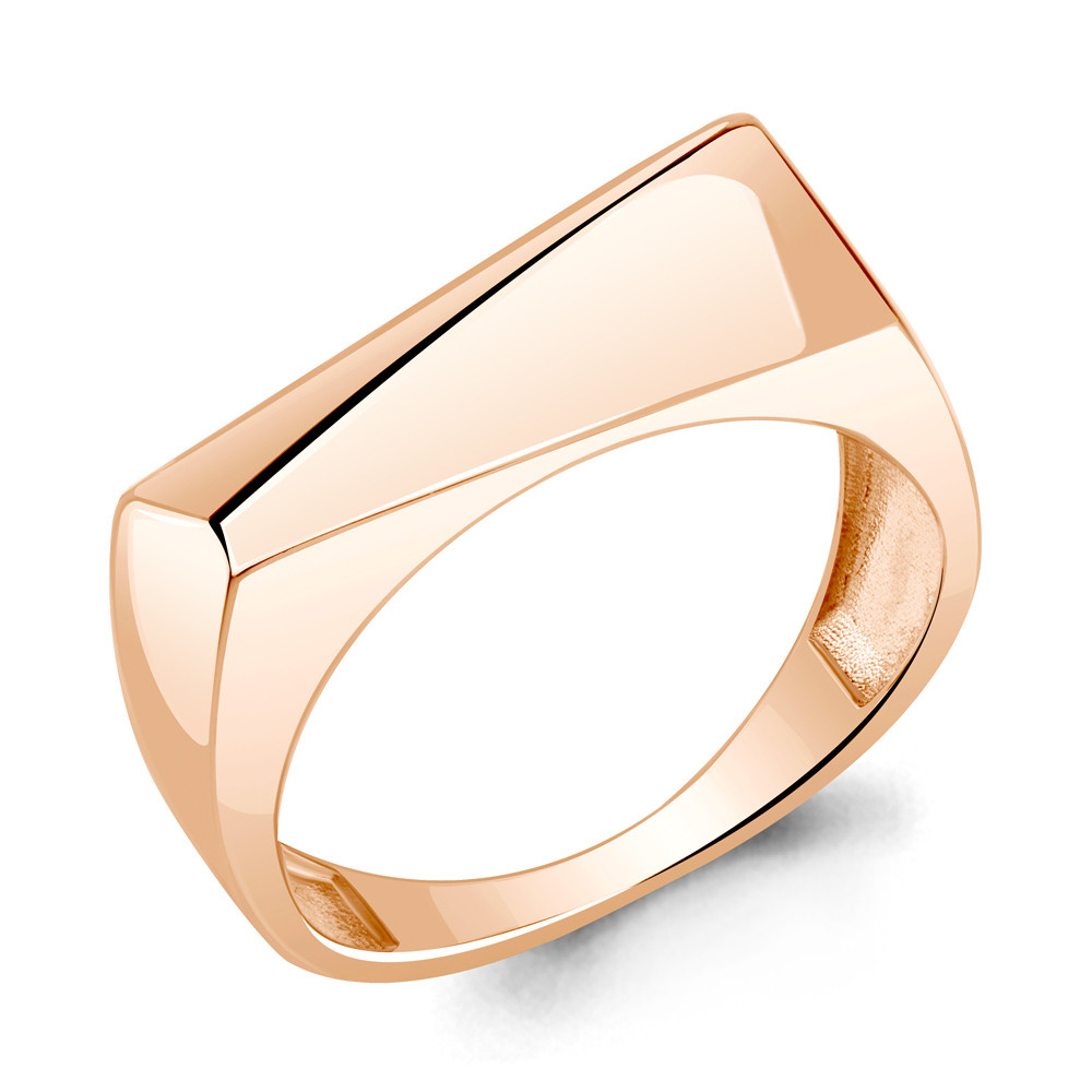 Серебряное кольцо Aquamarine 54873.6 позолота
