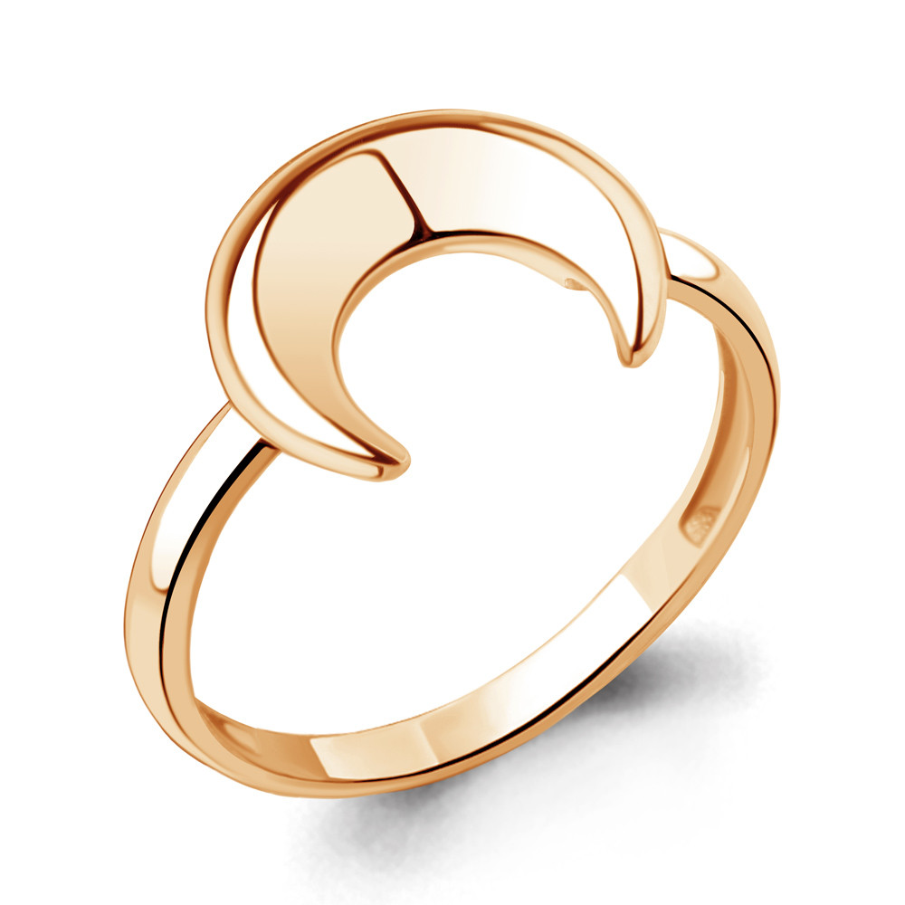 Серебряное кольцо Aquamarine 54810.6 позолота