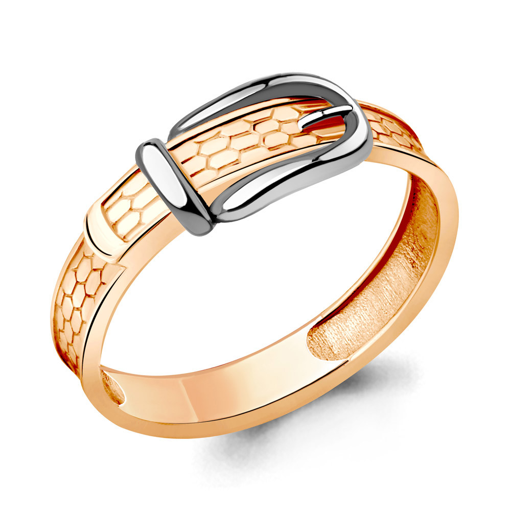 Серебряное кольцо Aquamarine 54060.6 позолота