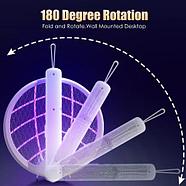 Электромухобойка-ловушка складная 2-в-1 GECKO с ультрафиолетом «Ракетка-трансформер» Foldable Swatter, фото 3