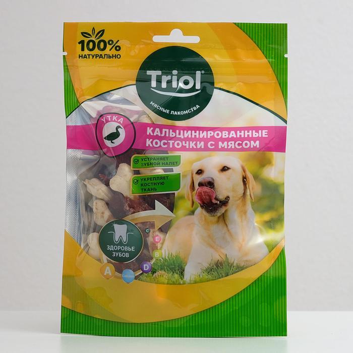 Косточки Triol для собак, кальцинированные, с уткой