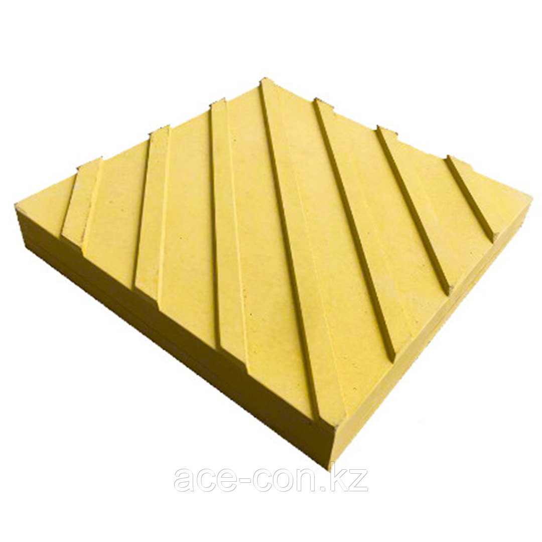 Тактильная плитка, бетонная (направляющая, диагональная) 30х30х4см - фото 1 - id-p103107506