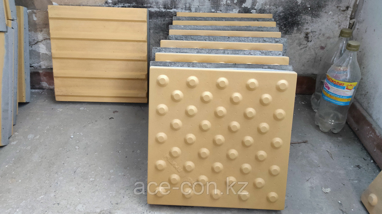 Тактильная плитка, бетонная (направляющая, диагональная) 30х30х4см - фото 3 - id-p103107506