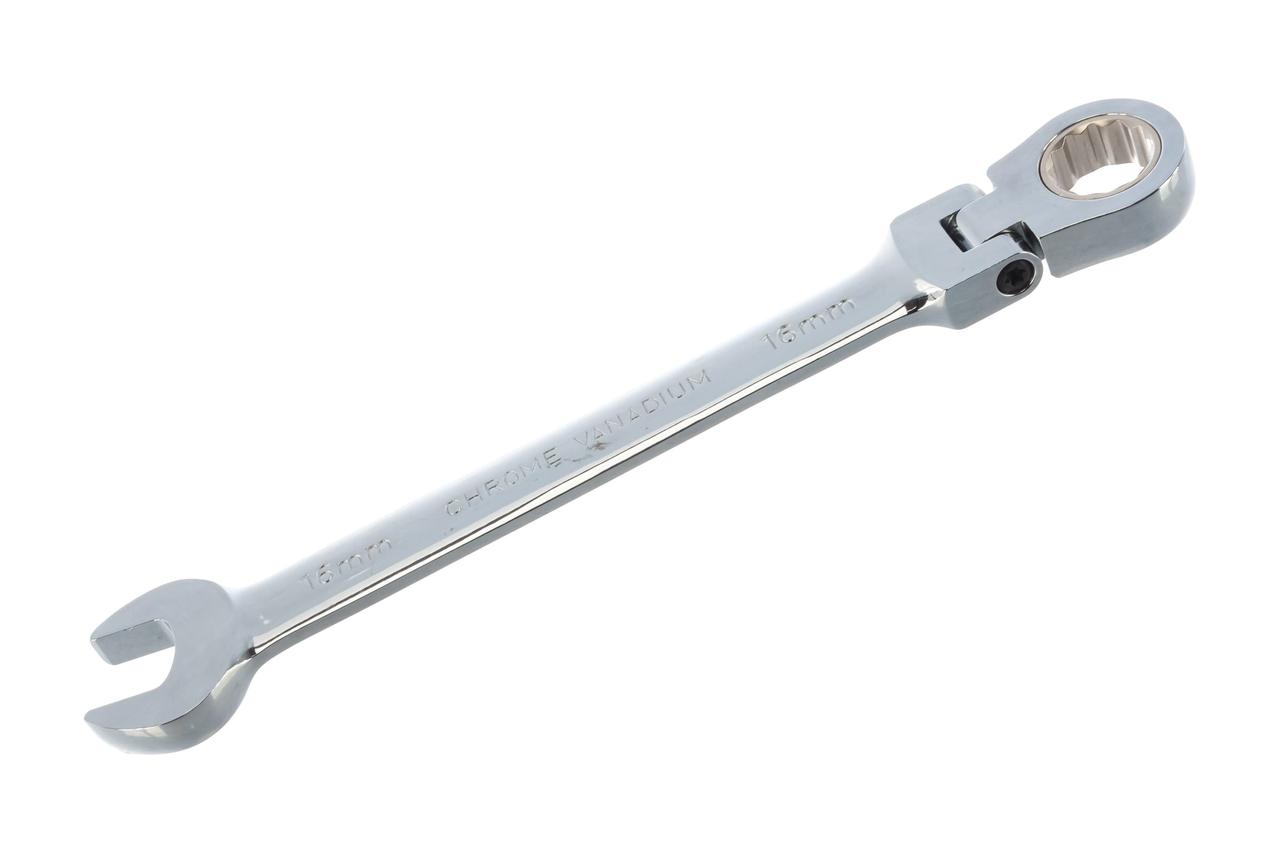 Ключ гаечный комбинированный трещоточный карданный, 16 мм W66116 - фото 1 - id-p54762909