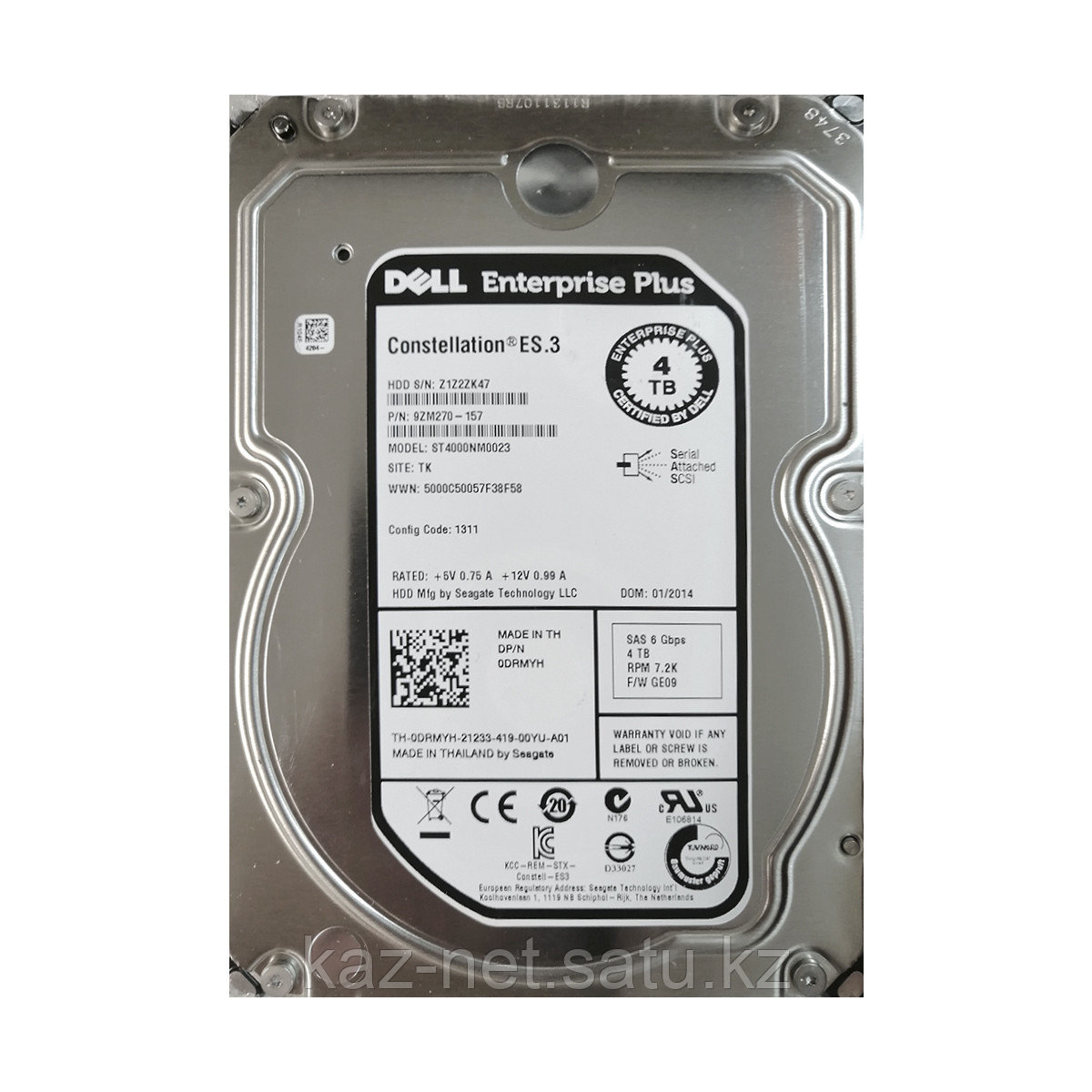 Жёсткий диск Dell 4TB 7.2K 6Gb/s 3.5" SAS - фото 1 - id-p103108728