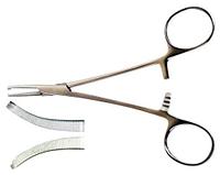 Зажим кровоостанавливающий одно- и двузубый изогнутый №1 150мм
