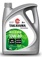 Моторное масло TAKAYAMA SAE API SL/СF 10W-40 Полусинтетическое 4 л