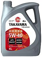 Моторное масло TAKAYAMA SAE API SN/CF ACEA A3/B4 5W-40 4л (пластик)