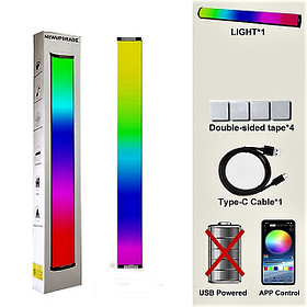 Музыкалық атмосфералық RGB Bluetooth D017 шамы
