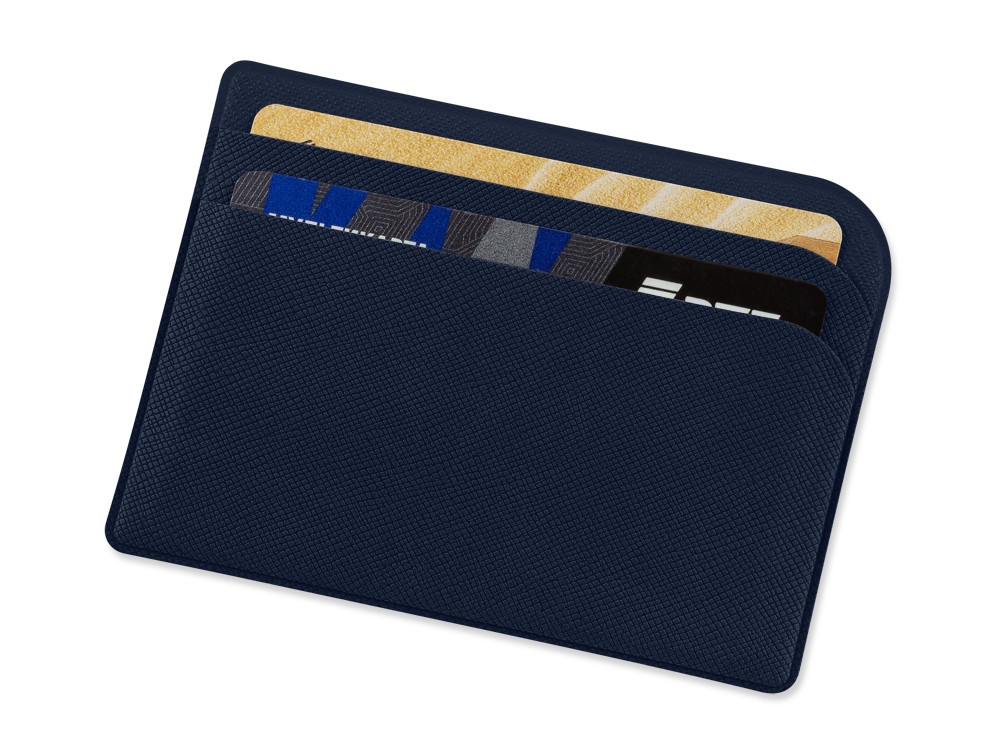 Картхолдер для 3-пластиковых карт Favor, темно-синий - фото 1 - id-p103114883