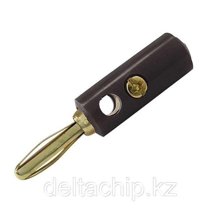 Штекер Banana plug 10-0069 a AL black