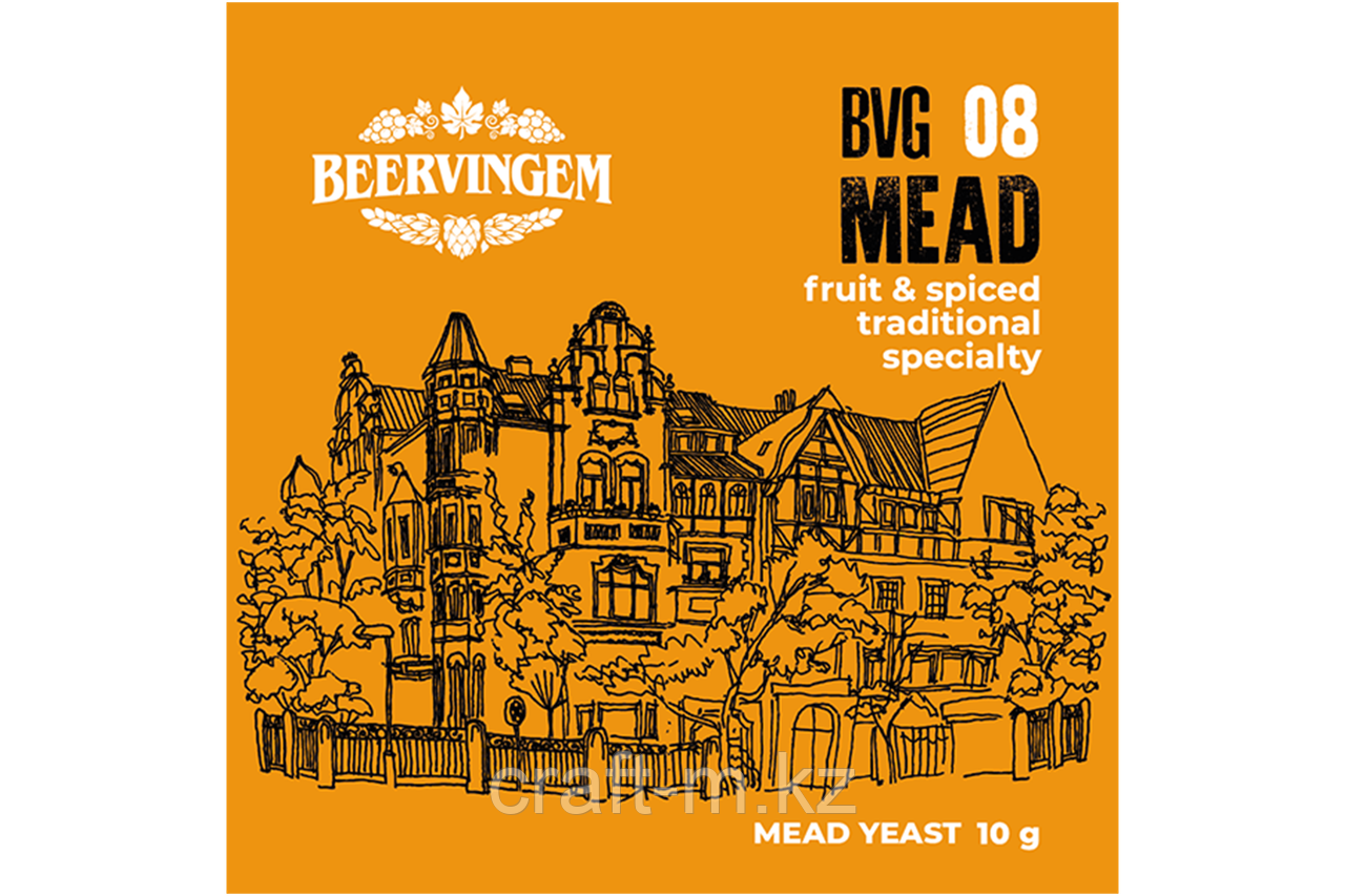 Дрожжи Beervingem для медовухи "Mead BVG-08", 10 г