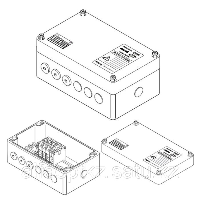 Трехфазная соединительная коробка (1xM40 + 6xM20) JB-EX-21/35MM2 (EE x e)