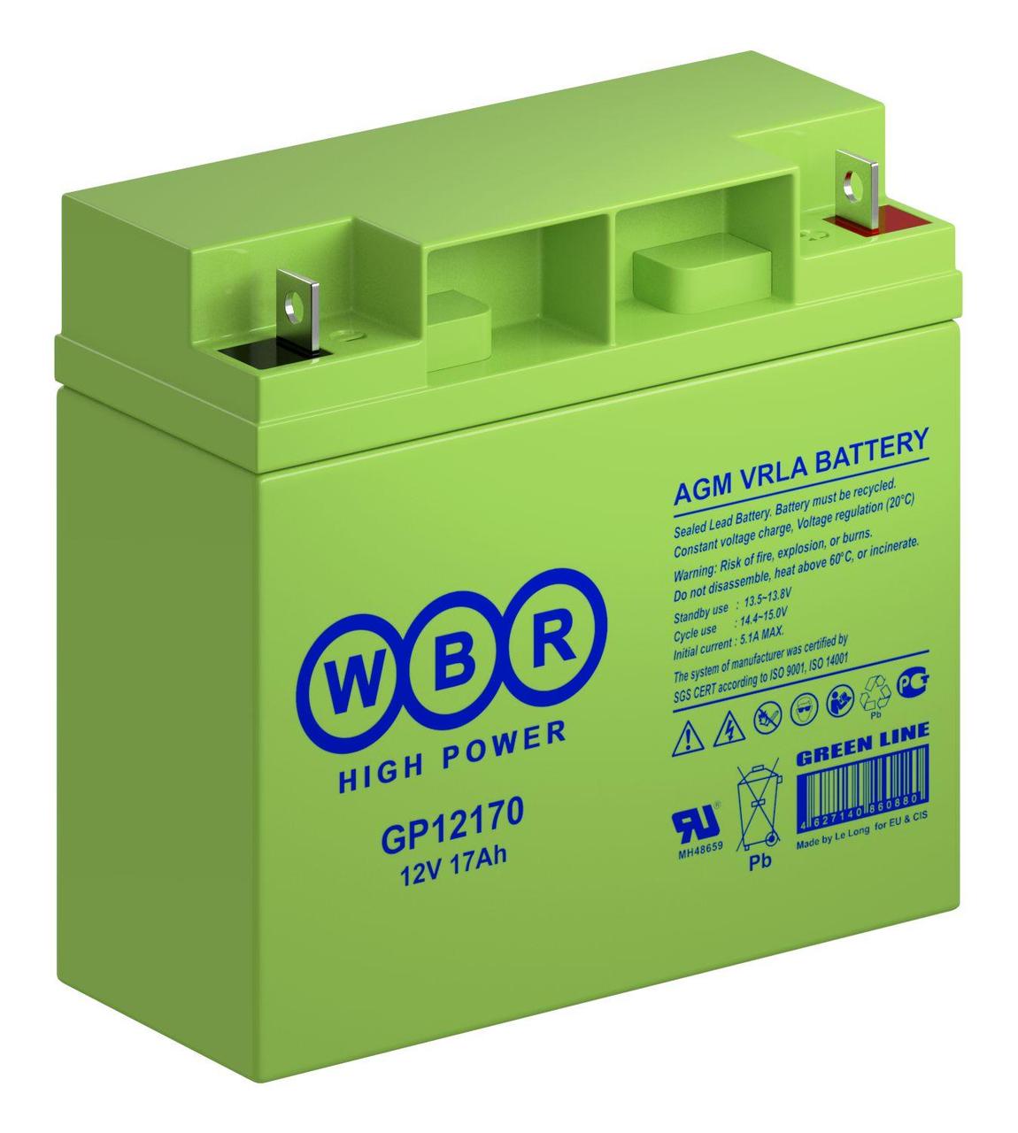 Аккумулятор WBR GP12170 (12V 17Ah) - фото 1 - id-p103118948