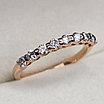 Золотое кольцо с бриллиантами 0.377Сt VS2/H, EX - Cut, фото 8