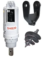 Гидробур (ямобур) для экскаватора Volvo EW205,EC210.