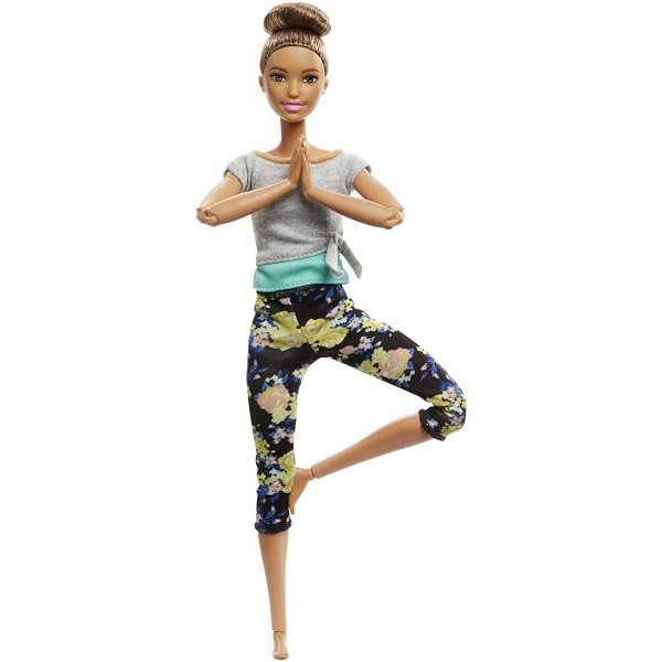Barbie "Безграничные движения" Кукла Барби Шатенка - Цветочные