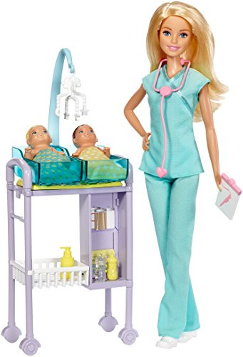 Barbie "Профессии" Игровой набор "Кукла Барби - Детский врач", Кем быть?