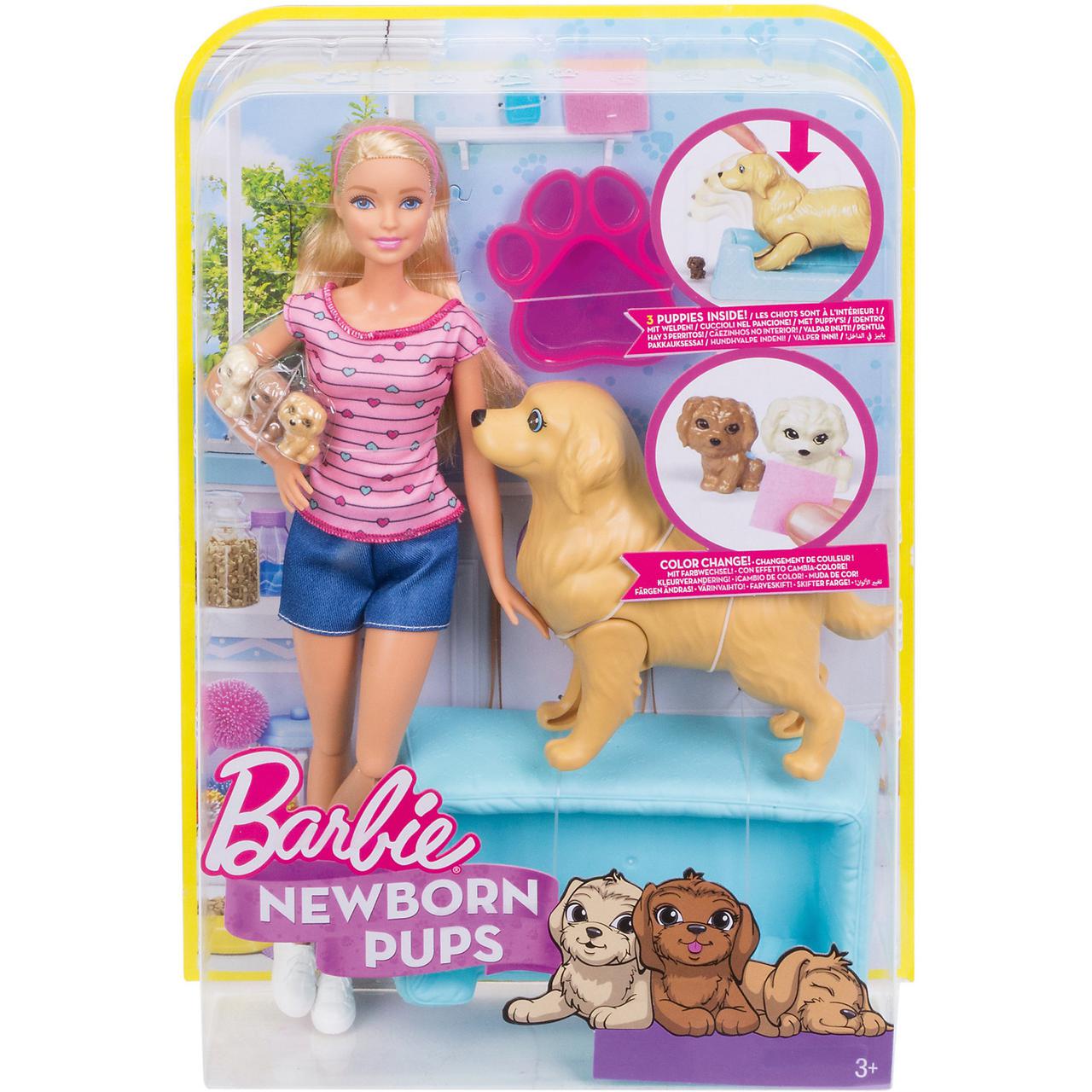 Barbie Игровой набор "Кукла Барби и собака с новорожденными щенками" - фото 2 - id-p73867256