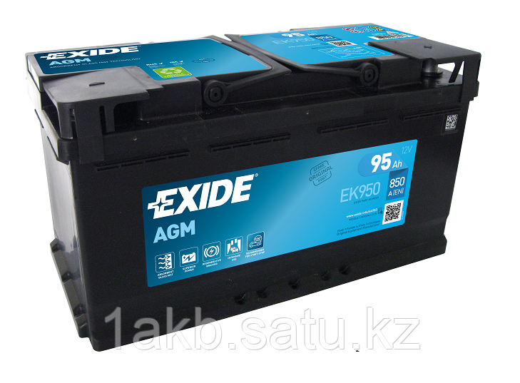 Аккумулятор EXIDE Start-Stop AGM 95 Ач, EK950 - фото 1 - id-p103040670