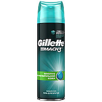Гель для бритья увлажняющий Gillette Mach3 Sensitive гипоаллергенный, 200мл