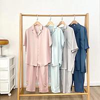 Пижама однотонная, из тенселя.