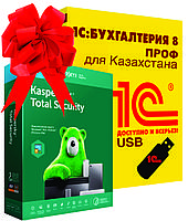 1С:Бухгалтерия 8.3 ПРОФ для Казахстана (USB ключ защиты)