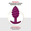 Витая анальная пробка для ношения Gvibe Gplug Twist 2 Raspberry, 10.5х3.9 см, силикон, фото 4