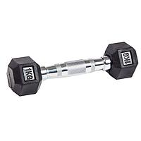 Гантель гексагональная обрезиненная Profi-Fit от 1 до 70 кг (поштучно) (4 кг)