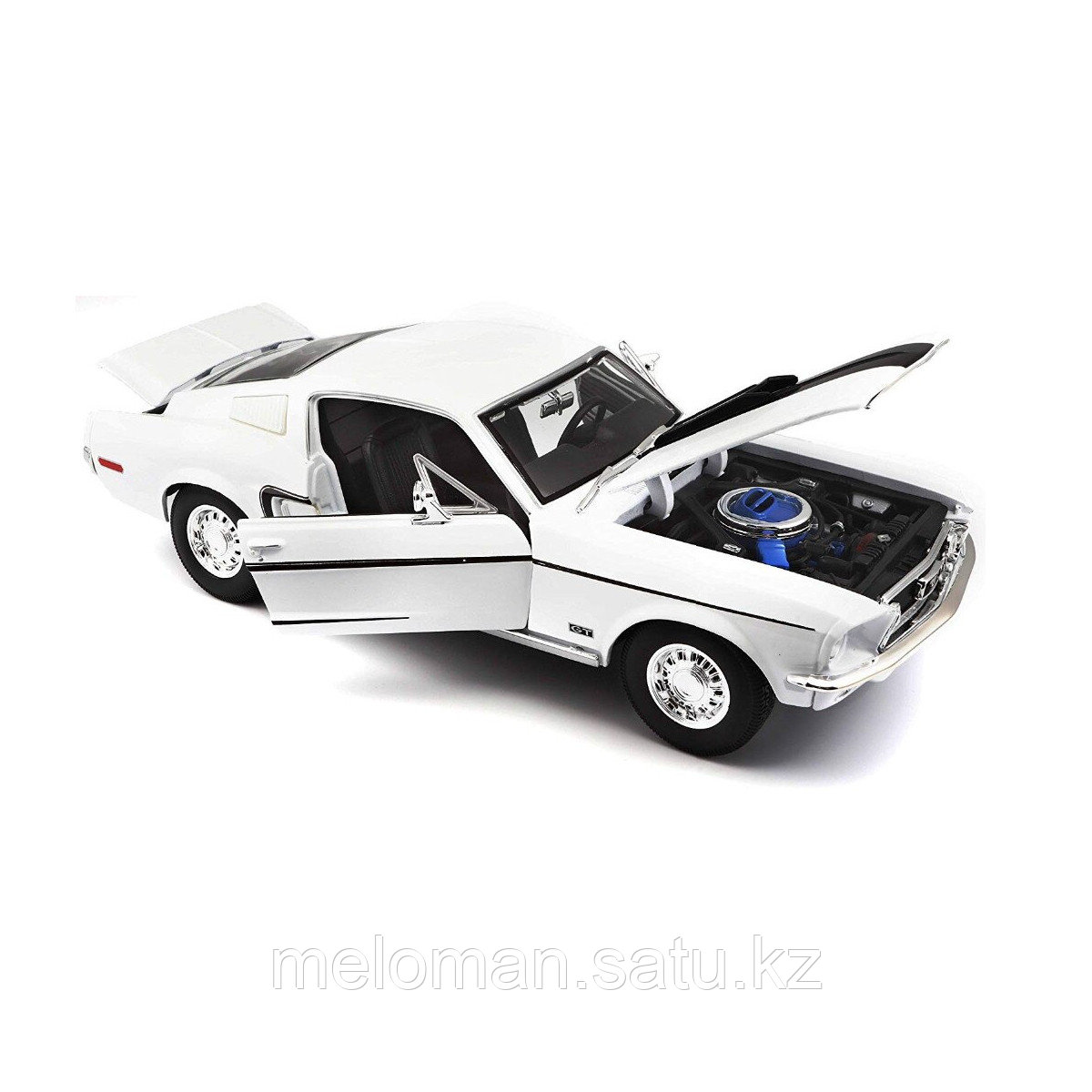 Maisto: 1:18 Ford Mustang GT Cobra Jet FB 1968 (white) - фото 2 - id-p103143972