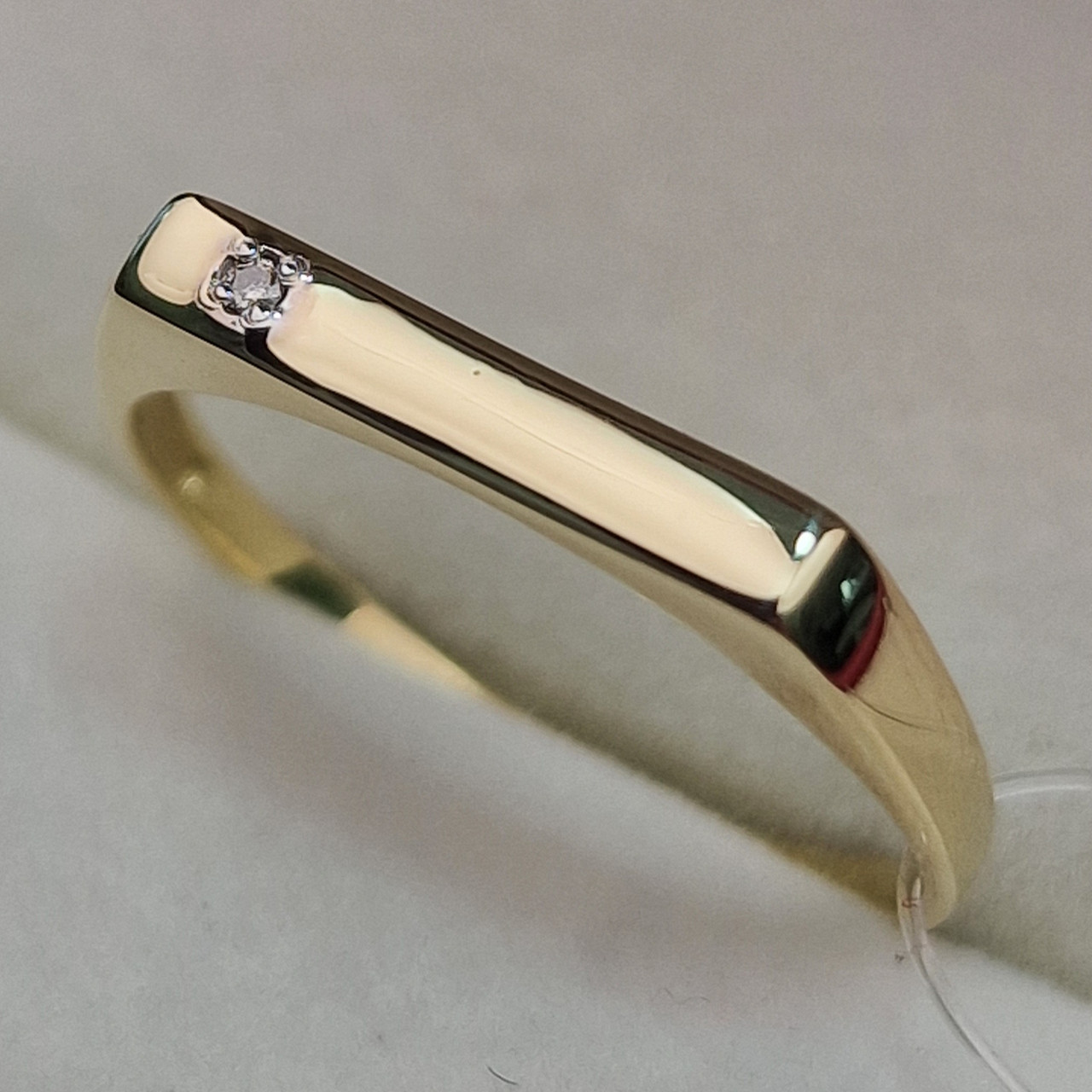 Золотое кольцо с бриллиантами 0.01Сt VS1/G, VG - Cut