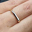 Золотое кольцо с бриллиантами 0.01Сt VS1/G, VG - Cut, фото 8